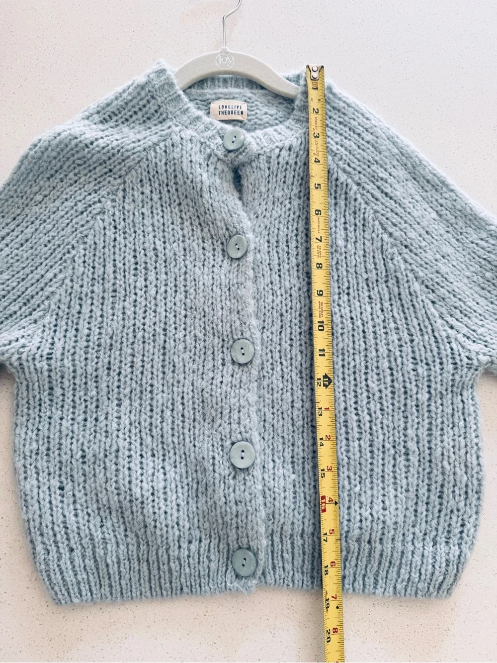 Long Live the Queen Chunky Knit Button-Up Cardigan for Kids
